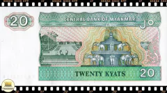 .P72 Myanmar 20 Kyats ND(1994) FE na internet