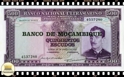 P118a Moçambique 500 Escudos ND (1976 - data antiga 22.03.1967) (Nós Temos Mais de Uma Data e/ou Assinatura # Favor Escolher uma Data e/ou Assinatura Abaixo e o Estado de Conservação)
