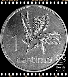 Km 90 Mocambique 1 Centimo 1975 XFC Rara # Emissão que nunca circulou ©