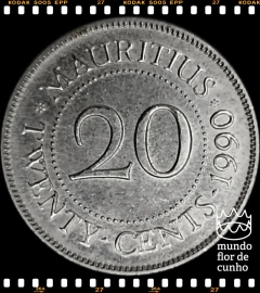 Km 53 Maurício, Ilha 20 Cents (Nós Temos Mais de Uma Data # Favor Escolher uma Data Abaixo e o Estado de Conservação) 1990 1996 ©