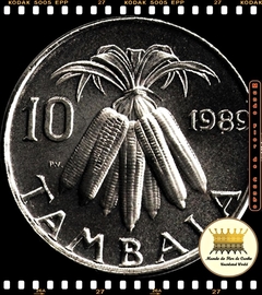 Km 10.2a Malawi (Maláui) 10 Tambala 1989 XFC # Espigas de Milho © na internet