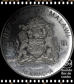 Km 97 Malawi (Malaui) 10 Kwacha 2010 XFC Proof Multicolorida Prata Folheada Muito Escassa # Sapos em Perigo - Sapo das Árvores © - comprar online