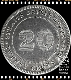 Km 12 Malaia Britânica 20 Cents 1899 MBC/SOB Prata Muito Escassa # Rainha Vitória © - comprar online