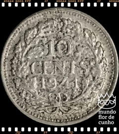 Km 163 Holanda 10 Cents 1941 SOB Prata © - comprar online