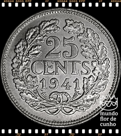 Km 164 Holanda 25 Cents 1941 FC Prata © - comprar online