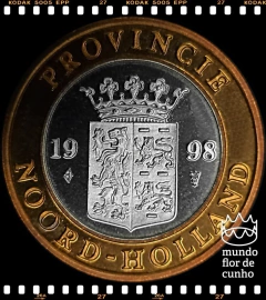 Holanda Medalha da Província da Holanda do Norte cunhado pela Casa da Moeda da Holanda # 1998 XFC Bimetálica ©