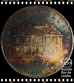Km 413 Noruega 10 Kroner 1964 XFC Prata c/ Pátina # Sesquicentenário da Constituição © - comprar online
