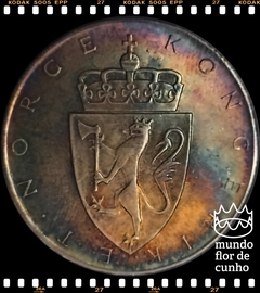 Km 413 Noruega 10 Kroner 1964 XFC Prata c/ Pátina # Sesquicentenário da Constituição ©
