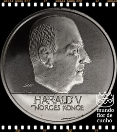 Km 465 Noruega 20 Kroner 1999 XFC Proof Muito Escassa Apenas 2.500 Moedas # 1000° Aniversário de Leif Ericson na América do Norte ©