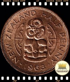 Km 23.2 Nova Zelandia 1/2 Penny (Nós Temos Mais de Uma Data # Favor Escolher uma Data Abaixo e o Estado de Conservação) 1957 1963 1965 ® - comprar online