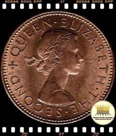 Km 23.2 Nova Zelandia 1/2 Penny (Nós Temos Mais de Uma Data # Favor Escolher uma Data Abaixo e o Estado de Conservação) 1957 1963 1965 ® - Mundo Flor de Cunho | Numismática