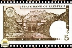 .P38a.7 Paquistao 5 Rupees ND (1984) FE # Prefixo de número de série com três letras - comprar online
