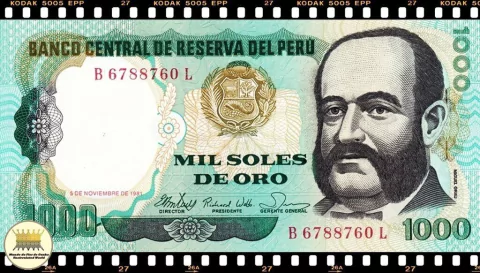 P122a Peru 1000 Soles de Oro 05/11/1981 FE na internet