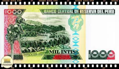 P136b.2 Peru 1000 Intis 28/06/1988 FE - Mundo Flor de Cunho | Numismática