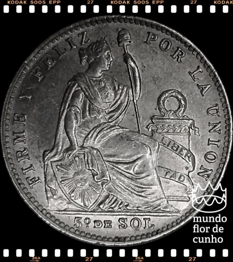 Km 205.2 Peru 1/5 Sol 1913 SOB/FC Prata Escassa ©