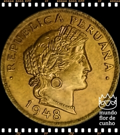 Km 221.2 Peru 20 Centavos 1948 XFC ©