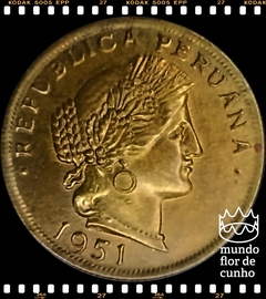 Km 221.2b Peru 20 Centavos 1951 XFC ©