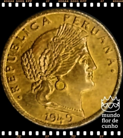 Km 223.4 Peru 5 Centavos 1949 FC Escassa © - comprar online