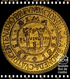 Km 237 Peru 10 Centavos 1965 XFC Escassa # 400° Aniversário da Fundação da Casa da Moeda (Lima) ©