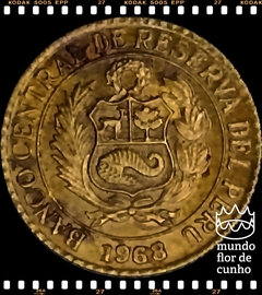 Km 244.1 Peru 5 Centavos 1968 # Flor da Árvore Cinchona © - comprar online