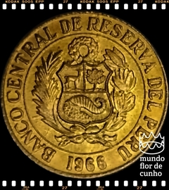 Km 245.1 Peru 10 Centavos 1966 XFC # Flor da Árvore Cinchona © - comprar online