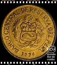 Km 245.3 Peru 10 Centavos 1974 XFC # Flor da Árvore Cinchona © - comprar online