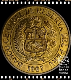 Km 246.1 Peru 25 Centavos 1967 XFC # Flor da Árvore Cinchona © - comprar online