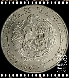 Km 254 Peru 5 Soles de Oro 1971 Lima XFC # 150° Aniversário da Independência © - comprar online