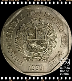 Km 308.3 Peru 1 Nuevo Sol 1999 LIMA FC # Moeda com Braile © - comprar online