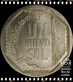 Km 308.3 Peru 1 Nuevo Sol 1999 LIMA FC # Moeda com Braile ©