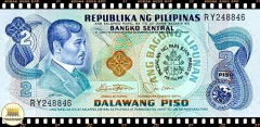 P166 Filipinas 2 Piso ND (1981) FE # Visita do Papa João Paulo II nas Filipinas.