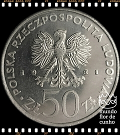 Km 124 Polônia 50 Zlotych 1981 # Série Governantes Poloneses - Boleslaw Smialy II © na internet