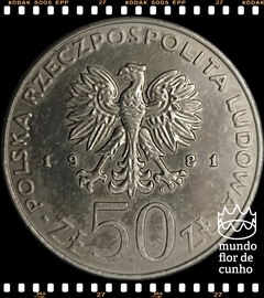 Km 128 Polônia 50 Zlotych 1981 MW FC # Série Governantes Poloneses - Wladyslaw Herman I © na internet