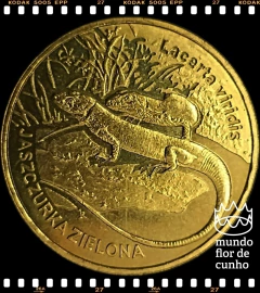 Km 678 Polônia 2 Zlote 2009 MW XFC # Animais do Mundo - Lagarto Verde Europeu (Lacerta Viridis) ® - comprar online