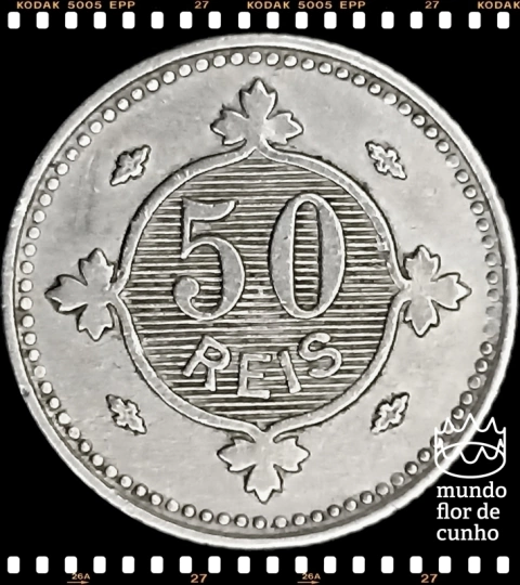 Km 545 Portugal 50 Reis (1/2 Tostão) 1900 SOB # Rara ©