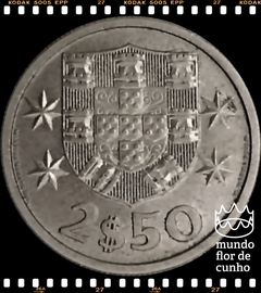 Km 590 Portugal 2 1/2 Escudos 1963 Rara no Estado ©