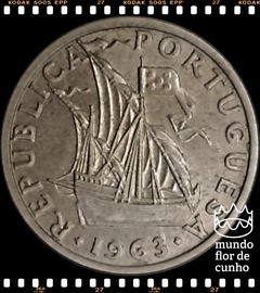 Km 590 Portugal 2 1/2 Escudos 1963 Rara no Estado © - comprar online