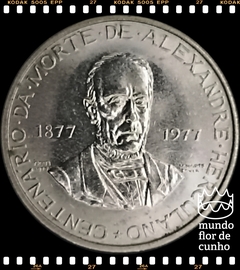 Km 605 Portugal 2,50 (2 1/2) Escudos ND (1977) XFC # 100º Aniversário - Morte de Alexandre Herculano, poeta ®