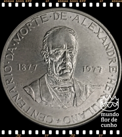 Km 608 Portugal 25 Escudos ND (1977) XFC # 100º Aniversário - Morte de Alexandre Herculano, poeta ®