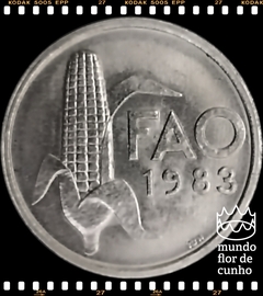 Km 617 Portugal 2,50 (2 1/2) Escudos 1983 XFC F.A.O. (FAO) Escassa # Espiga de Milho ®