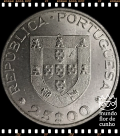 Km 619 Portugal 25 Escudos 1983 FC F.A.O. (FAO) Escassa # Peixe ® - comprar online