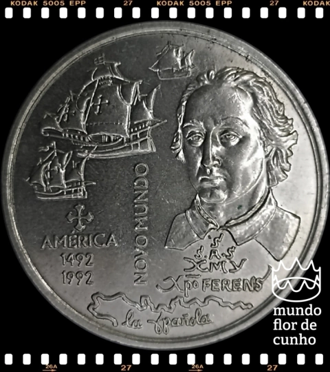 Km 660 Portugal 200 Escudos ND (1992) INCM XFC # Novo Mundo - América ®