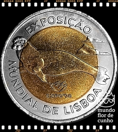 Km 693 Portugal 100 Escudos 1997 INCM XFC Bimetálica # Exposição Mundial Lisboa'98 - Leão Marinho ®