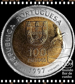 Km 693 Portugal 100 Escudos 1997 INCM XFC Bimetálica # Exposição Mundial Lisboa'98 - Leão Marinho ® - comprar online