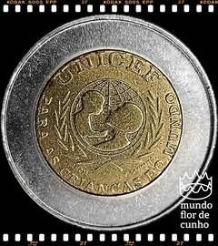 Km 722.2 Portugal 100 Escudos 1999 INCM XFC Bimetálica Escassa # UNICEF - República PORTUGUSA (ERRO) ® - comprar online