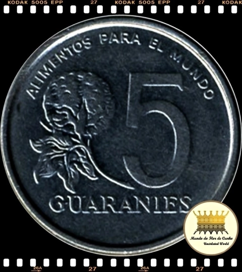 Km 166 Paraguai 5 Guaranies 1984 XFC F.A.O. (FAO) # Mulher Paraguaia ©