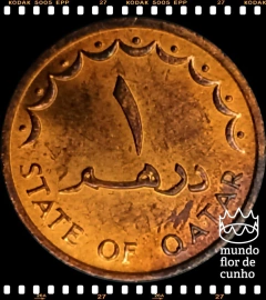 Km 2 Catar 1 Dirham AH 1393 - 1973 XFC Escassa ©