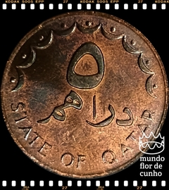 Km 3 Catar 5 Dirhams AH 1398 - 1978 XFC ©