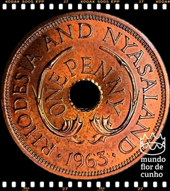 Km 2 Rodésia & Niassalândia, Federação 1 Penny 1963 XFC © - comprar online