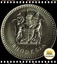 Km 14 Rodésia 10 Cents 1975 (Nós Temos Mais de Um Estado de Conservação # Favor Escolher o Estado de Conservação) ® - Mundo Flor de Cunho | Numismática